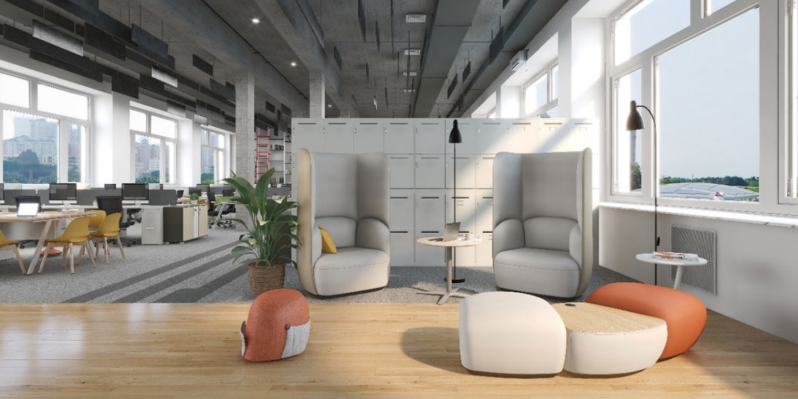 2021年流行工业风办公室设计，如何搭配合适的办公家具？ - 圣奥办公家具官网_圣奥办公家具 - 松果号-3