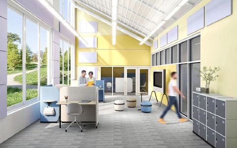 在办公空间中，怎么布局办公家具产品更合理？